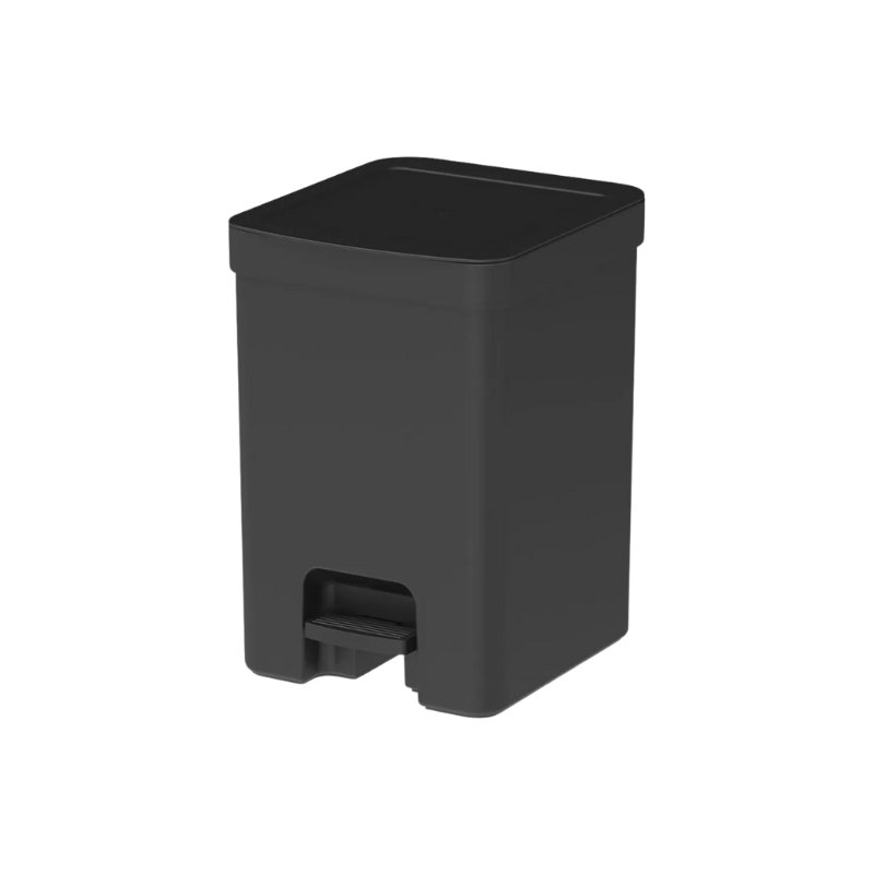 Lixeira Trium com Pedal Preto 12L