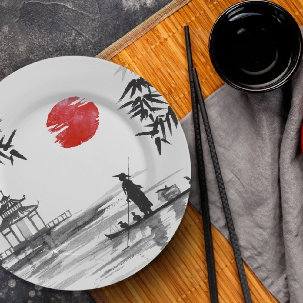 Conjunto Japonês de Cerâmica 6 Peças