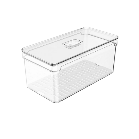 Organizador De Geladeira Com Tampa Clear Fresh 5L