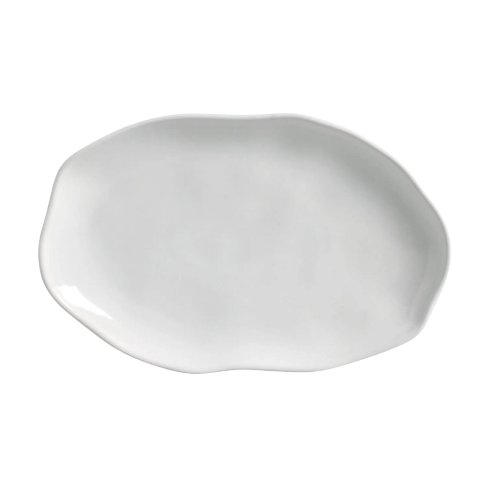 Travessa Oval Rasa Bio New White 30 x 19 cm