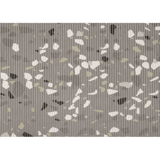 Tapete Tropical Terrazzo Cinza 43x65cm