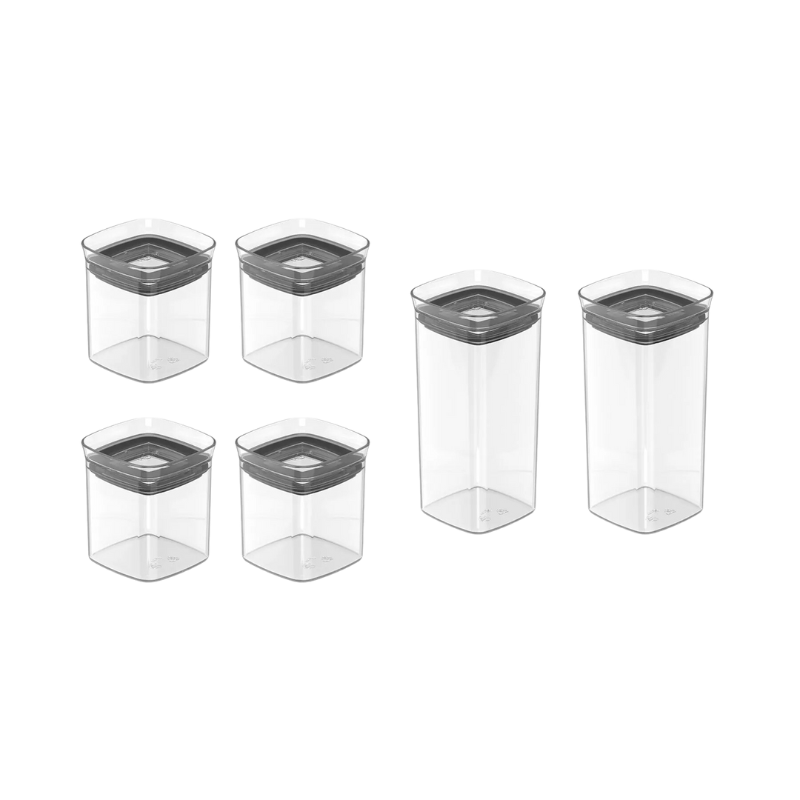 Conjunto 6 Potes Herméticos Block 150ml/340ml