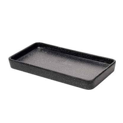Conjunto 3 Peças para Banheiro Granilite Quadratto - Preto