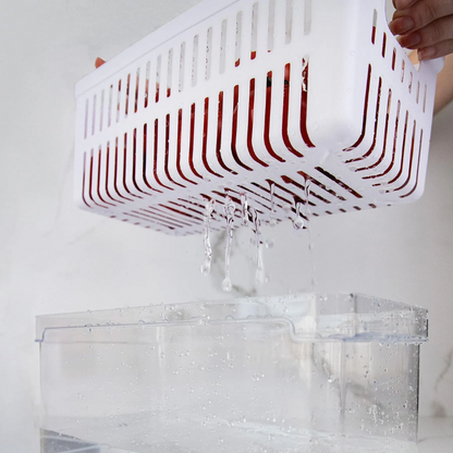 Organizador De Geladeira Com Cesto Clear Fresh 5L