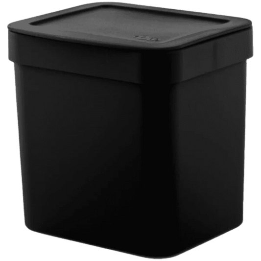 Lixeira 2,5L Preta Trium