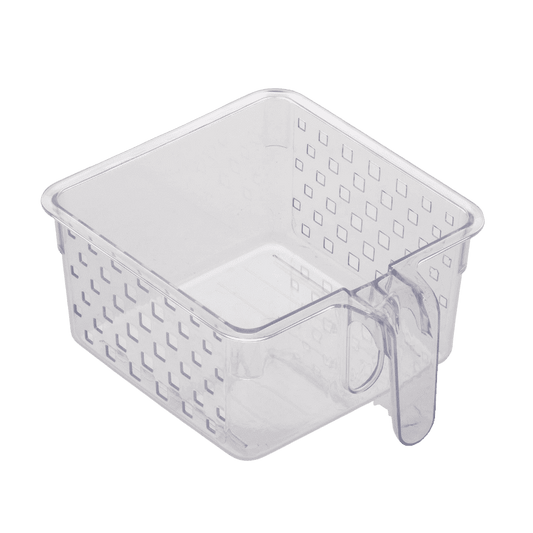 Cesta Organizadora em Acrílico com Alça 23x19x10cm