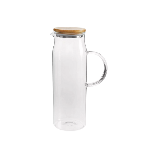 Jarra Sense Com Tampa de Bambu Natural 1,5l