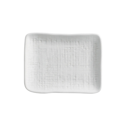 Travessa Retangular Pequena Juta New White 18 x 14 cm