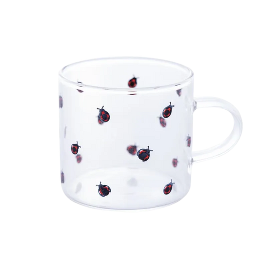 Caneca de Vidro LadyBug