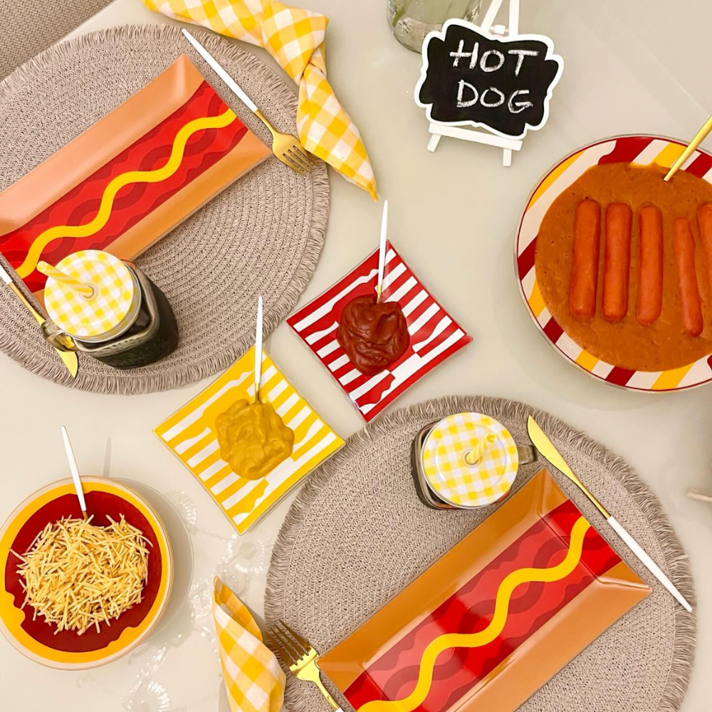 Prato Retangular - Hot Dog