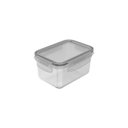 Pote Organizador De Geladeira Click Retangular 560 ml - Natural