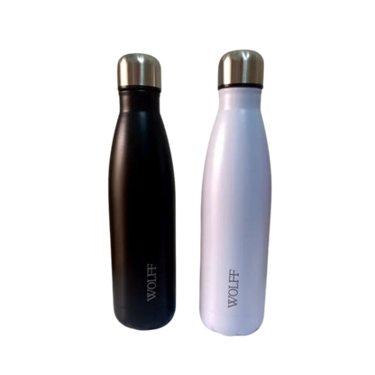Garrafa Térmica de Aço Inox Branca 500ml