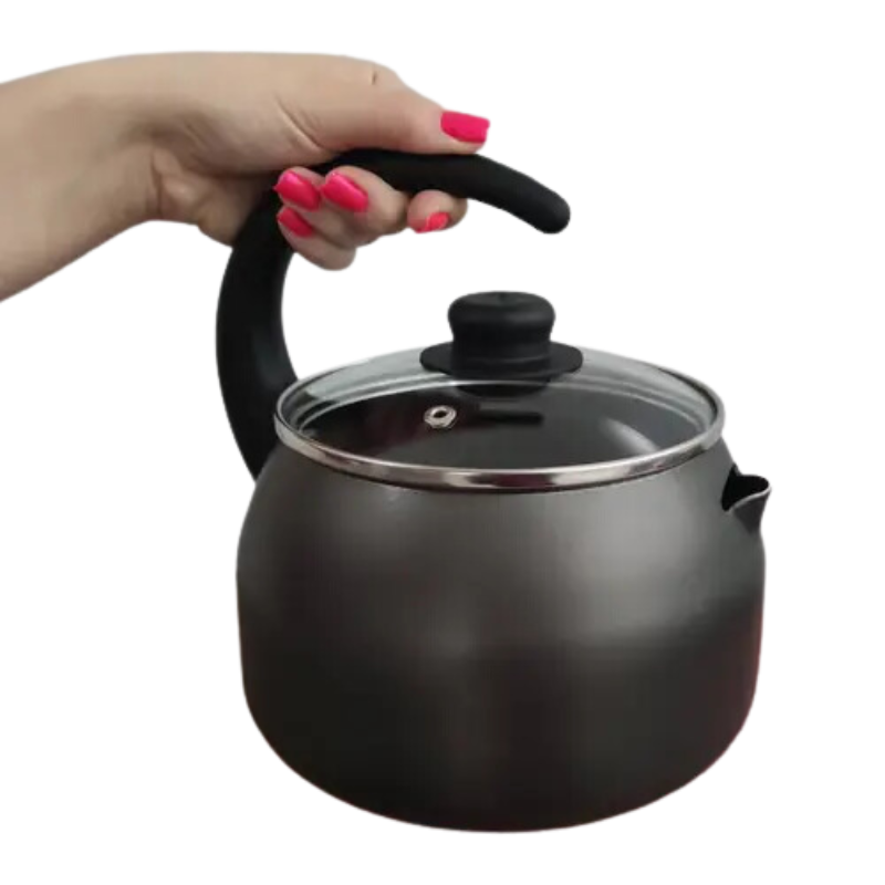 Chaleira Flora com Tampa de Vidro 2,0L