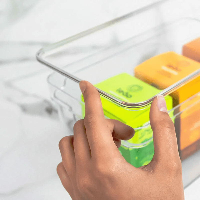 Organizador Clear com Tampa 30x15x7cm