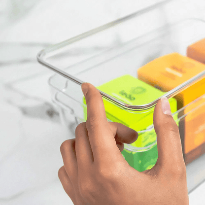 Organizador Clear com Tampa 30x15x7cm