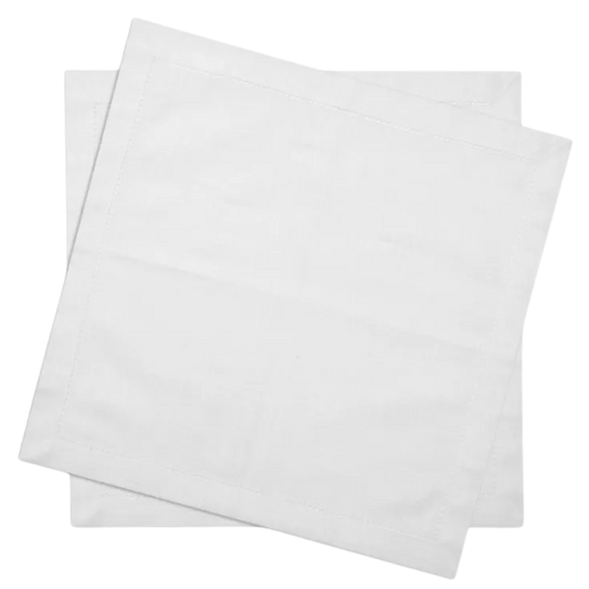 Conjunto 2 Guardanapos Algodão - Branco