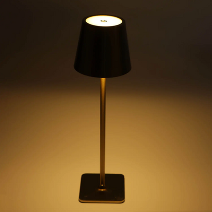 Luminária Led de Mesa Touch sem Fio Dourada