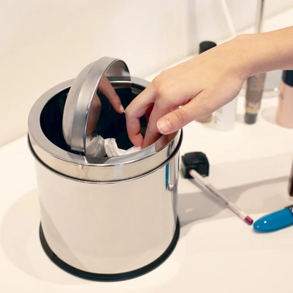 Lixeira Inox com Tampa Basculante 3L