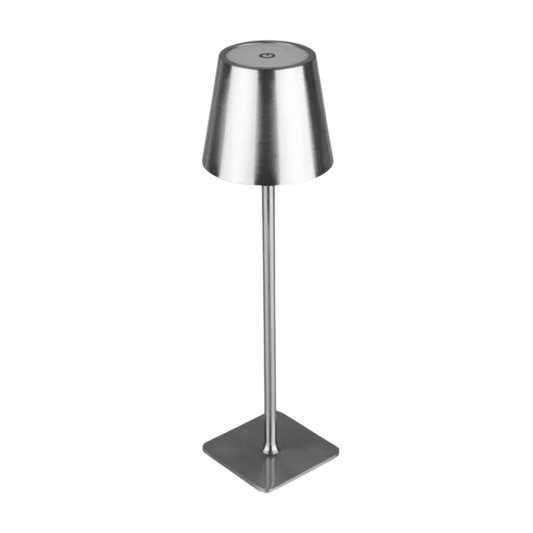 Luminária Led de Mesa Touch sem Fio Prateada