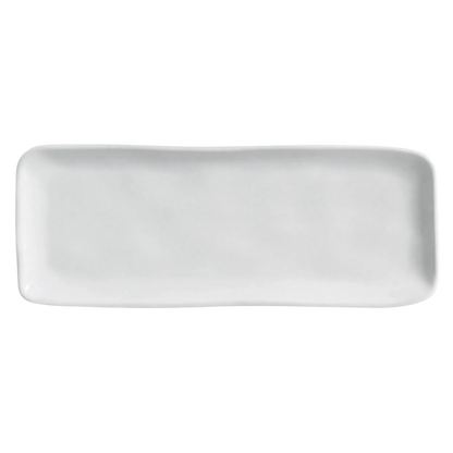 Travessa Retangular Orgânico New White 33 x 13 cm