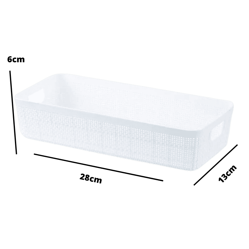 Cesta Home Organizadora Branca 1,71L