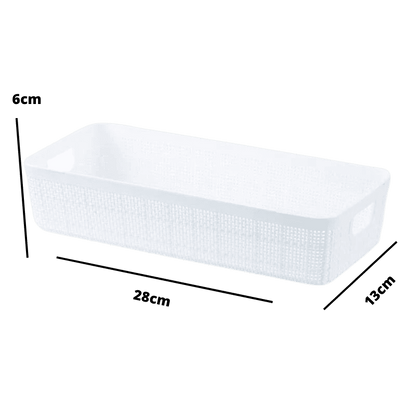 Cesta Home Organizadora Branca 1,71L