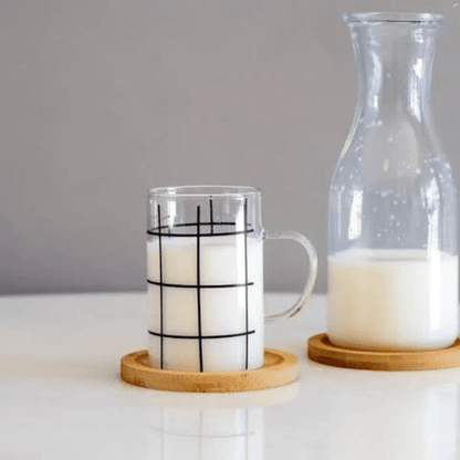 Caneca de Vidro Borossilicato Stripes 280ml