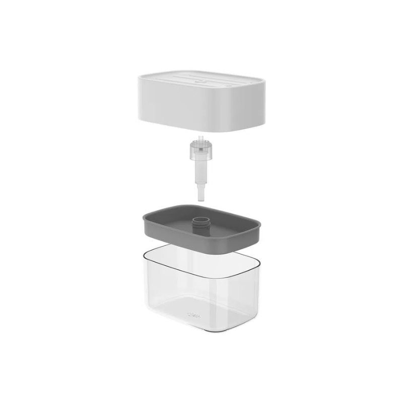 Dispenser Detergente Porta Esponja Branco Trium