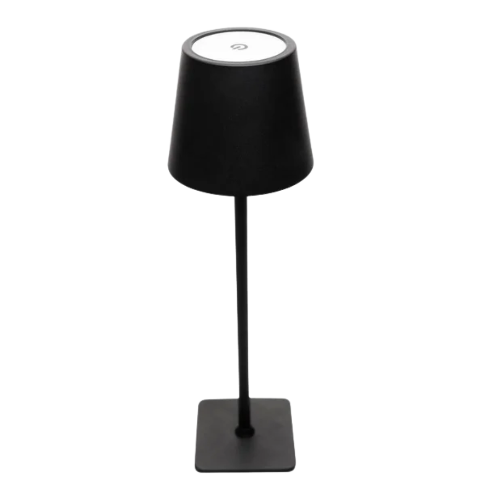 Luminária Led de Mesa Touch sem Fio Preta