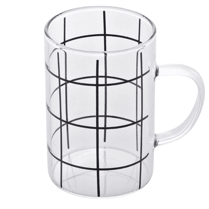 Caneca de Vidro Borossilicato Stripes 280ml