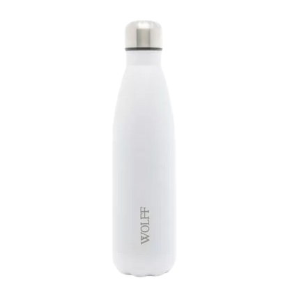 Garrafa Térmica de Aço Inox Branca 500ml
