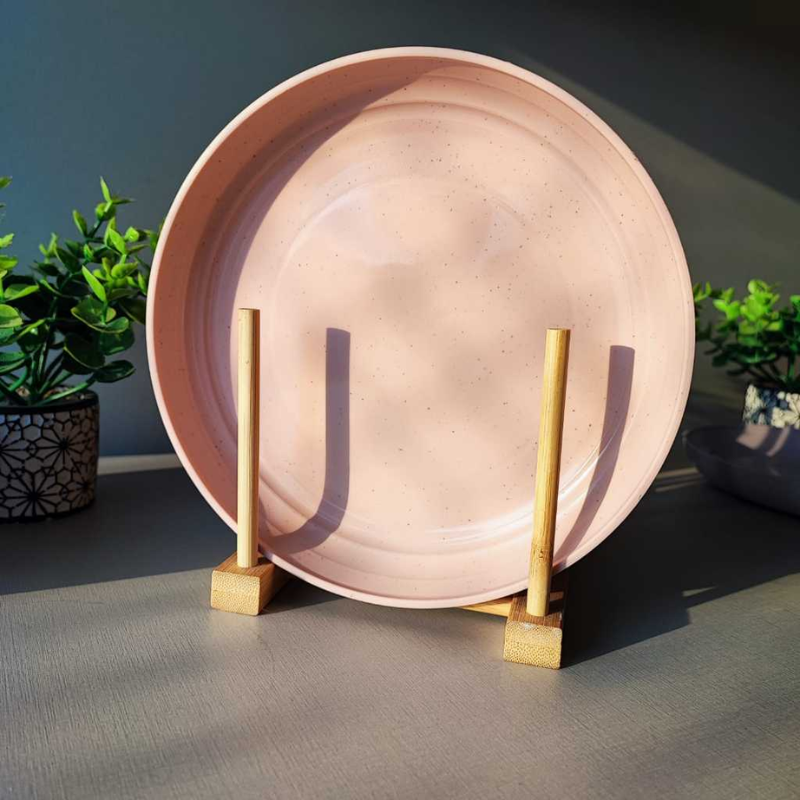 Prato para Servir Bambu e PP 27cm