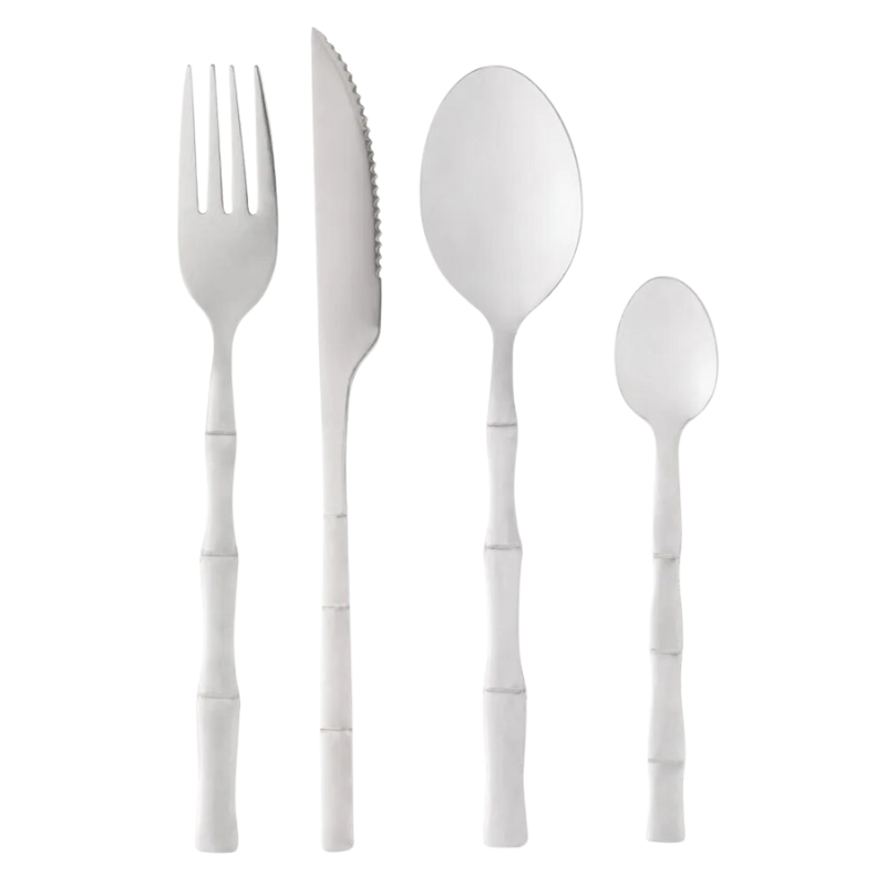 Faqueiro de Aço Inox Bambu 16 Peças