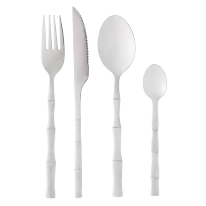Faqueiro de Aço Inox Bambu 16 Peças