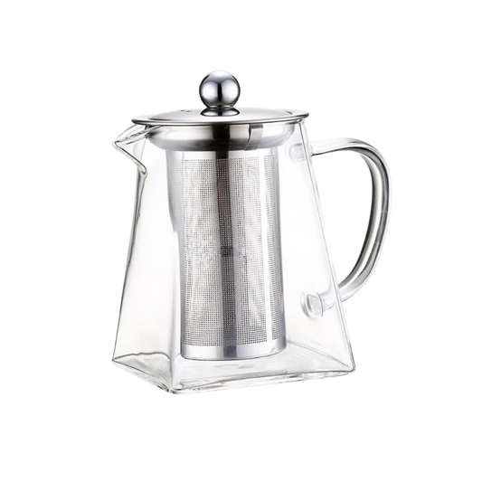 Chaleira Quadrada de Vidro Borossilicato 550ml