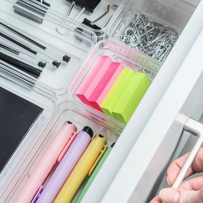 Organizador de Gavetas Clear 7,5 x 7,5 x 5,5 cm