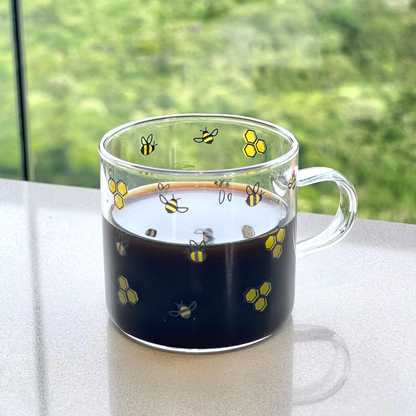 Caneca de Vidro Bee
