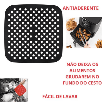 Tapete Air Fryer  Quadrado 19cm