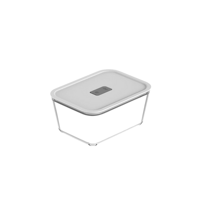 Pote de Vidro Hermético 2,4L Fresh Lock - Branco