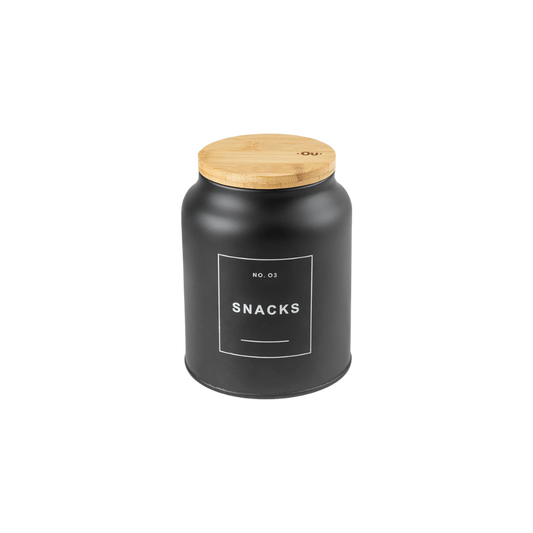 Pote Sense Snacks Preto 1,1L