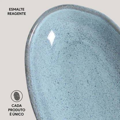 Travessa Oval Funda Orgânico Breeze 32 x 16 cm