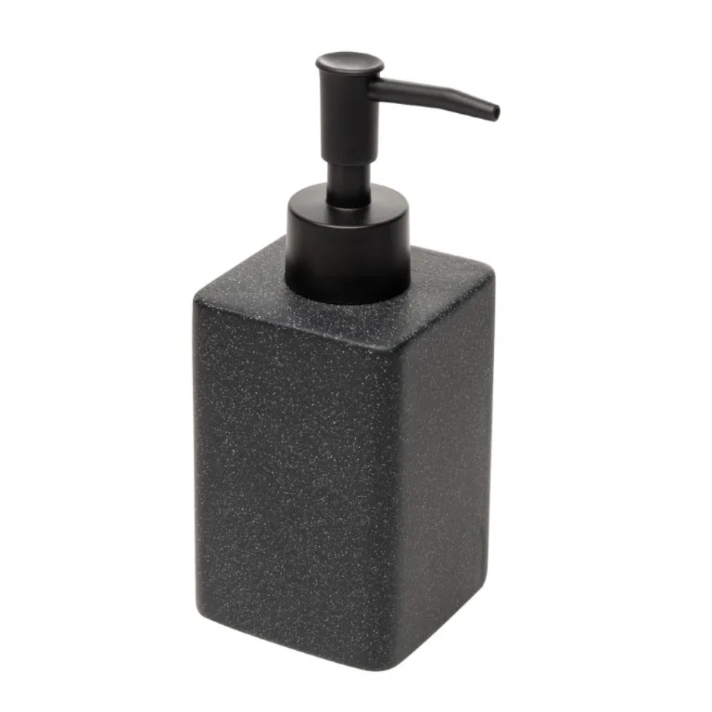 Conjunto 3 Peças para Banheiro Granilite Quadratto - Preto