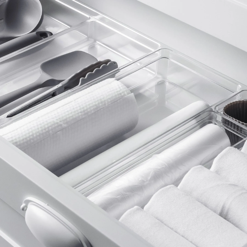 Organizador de Gavetas Clear 5,6 x 15 x 37,5cm
