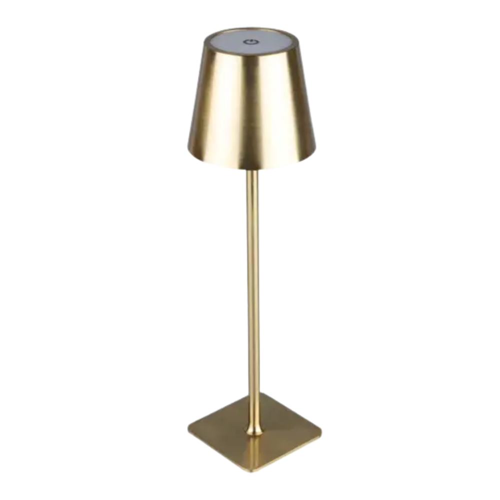 Luminária Led de Mesa Touch sem Fio Dourada