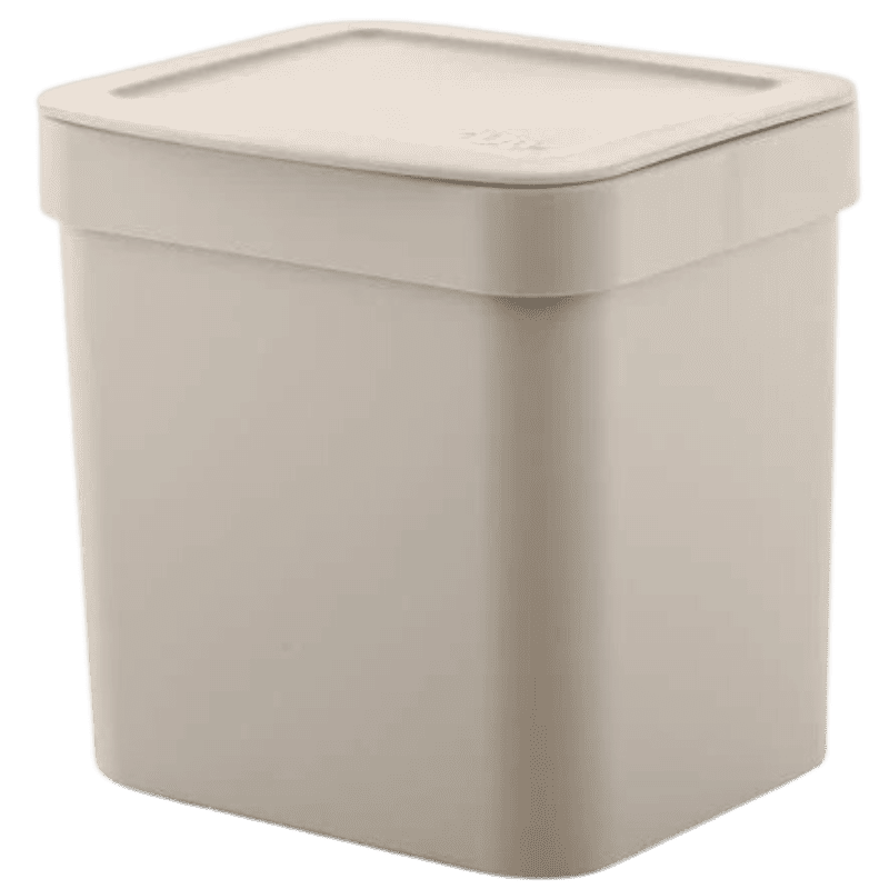 Lixeira 2,5L Bege Trium