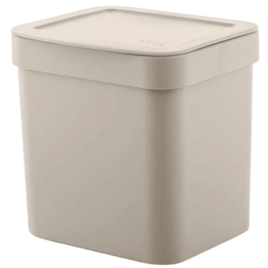 Lixeira 2,5L Bege Trium