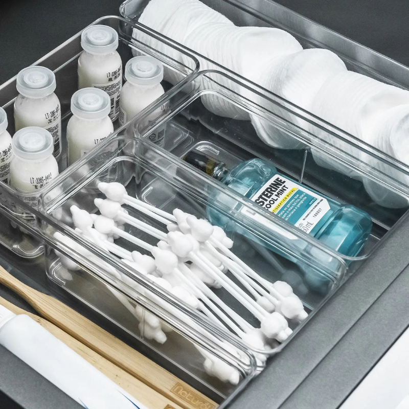 Organizador de Gavetas Clear 5 x 7,5 x 15 cm