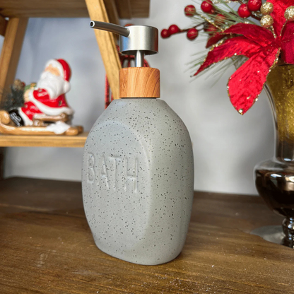 Dispenser para Sabonete Líquido de Cerâmica Granilite Bath - Cinza